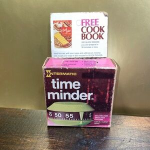 Vintage Intermatic Time Minder Time Keeper Country Side White 1 Hour Setting‎